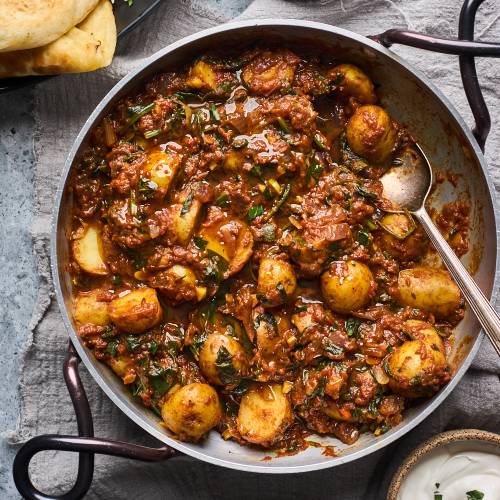 Spinach & Potato Curry (Aloo Palak)